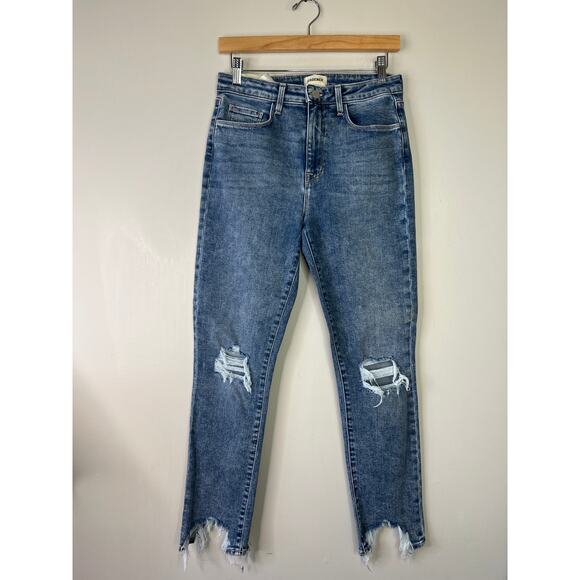NWT L'Agence High Line High Rise Skinny Jeans Women's Sodalite Destruct Size: 27 - Picture 2 of 8